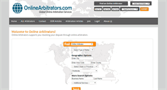 Desktop Screenshot of onlinearbitrators.com